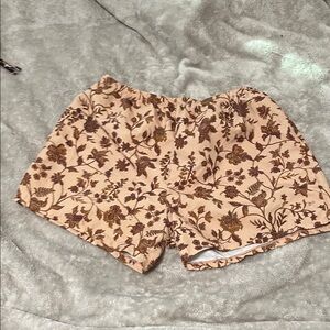 Floral Tan Women's Shorts